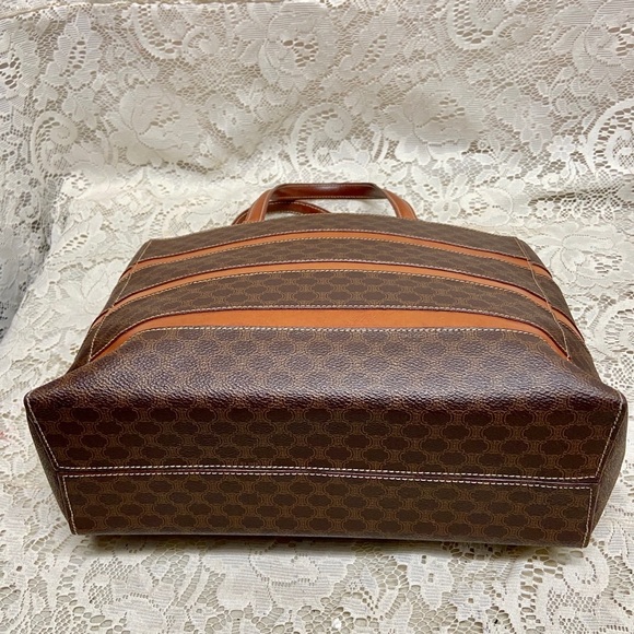 Celine Brown Macadam Handbag 10in x 12in x 4.5in (GM) - Picture 10 of 16